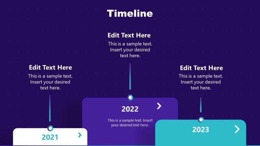 Timeline Slide for Tech PowerPoint Template