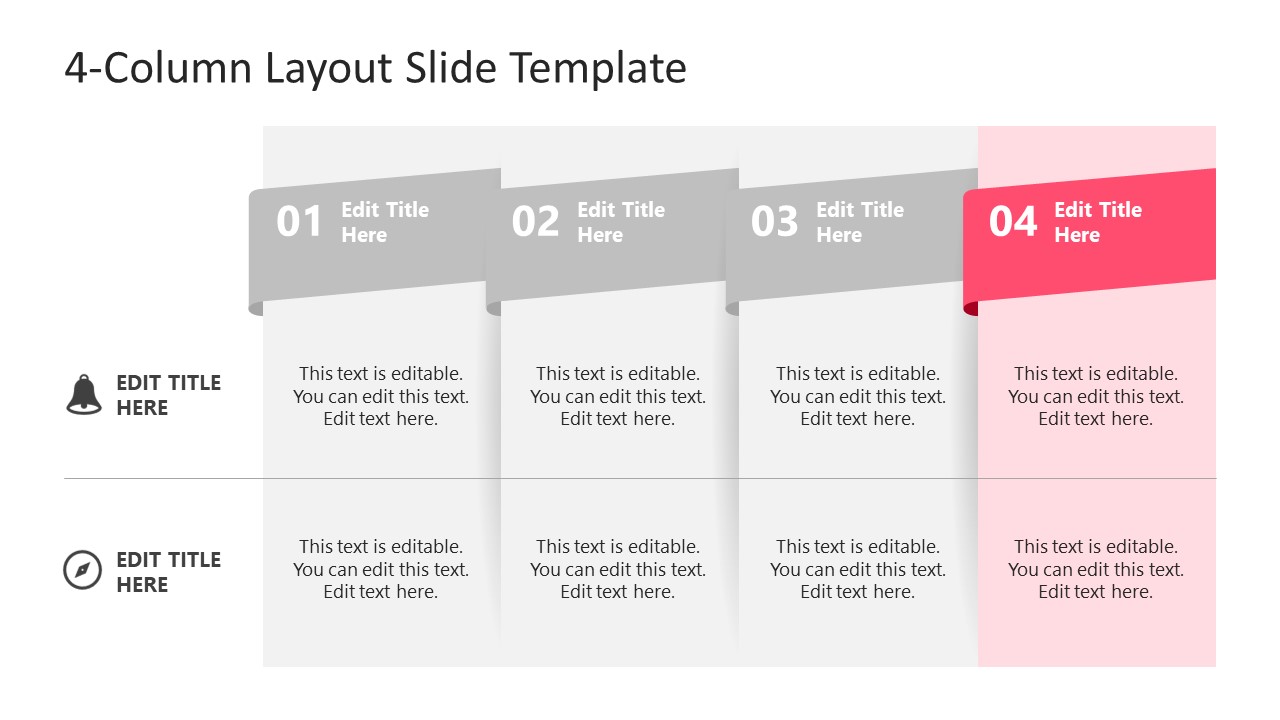 Free 4-Column Slide Layout Template for PowerPoint & Google Slides