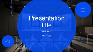 Title Slide of Free General Purpose Template PowerPoint