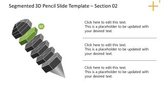 Segmented Pencil Diagram - Free Presentation Layout