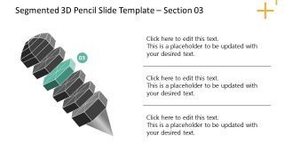 Free Presentation Template of Segmented Pencil Design