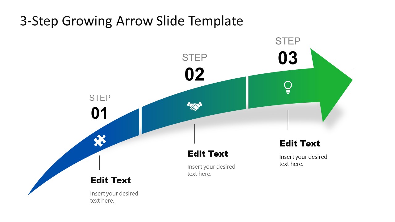 An Arrow Process Arrows Slide Template For Powerpoint 6503