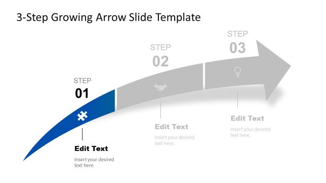 Growing Arrow Template – Slide for First Step