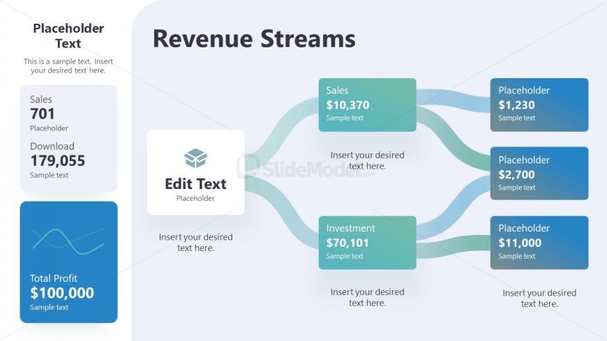 Slide Template for Revenue Streams Presentation