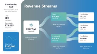 PowerPoint Template Slide for Revenue Streams Presentation