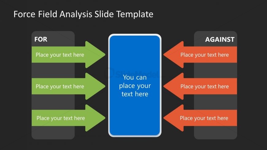 Slide Template for Force Field Analysis Presentation