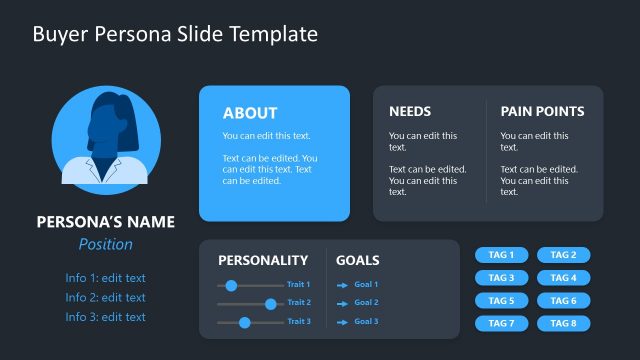 Buyer Persona Slide – Dark Background