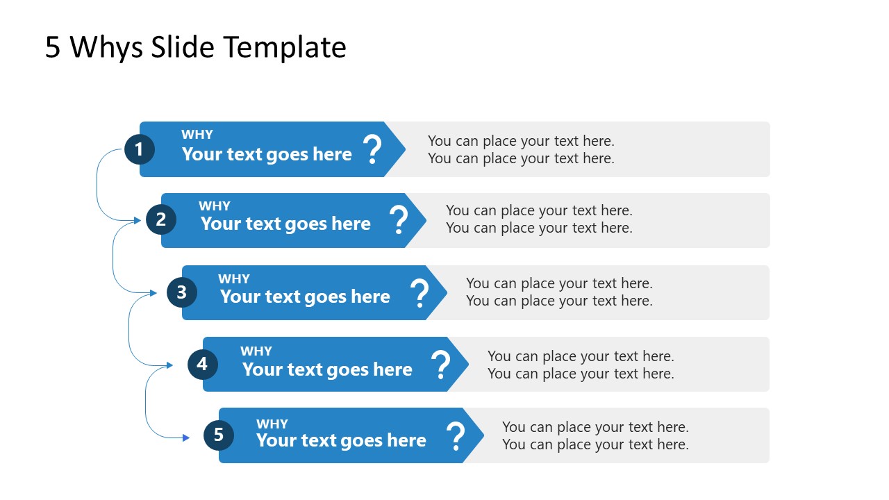 Free 5 Whys Slide Template For PowerPoint And Google Slides