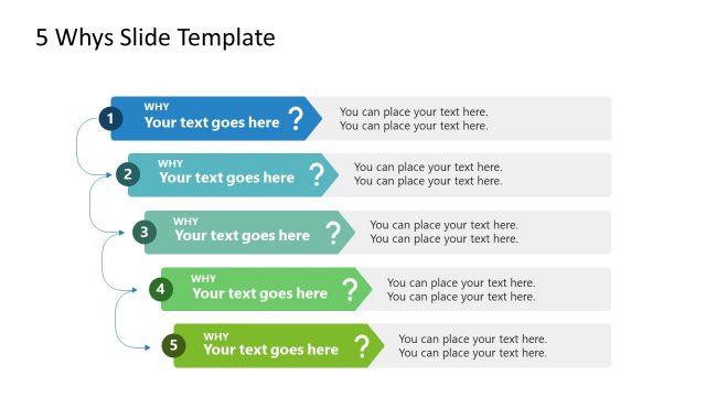Editable 5 Whys Infographic Diagram
