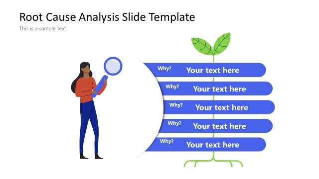 5 Whys Infographic Diagram with Illustration