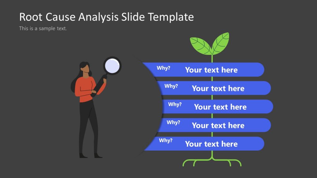 5 Whys Diagram for Root Analysis Presentation - SlideModel