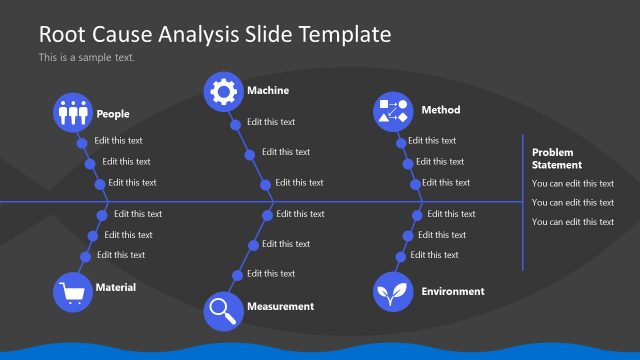 Fish Bone Diagram with PowerPoint Icons