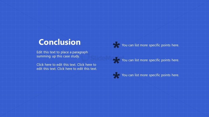 Editable Conclusion Slide for Free Case Study Template