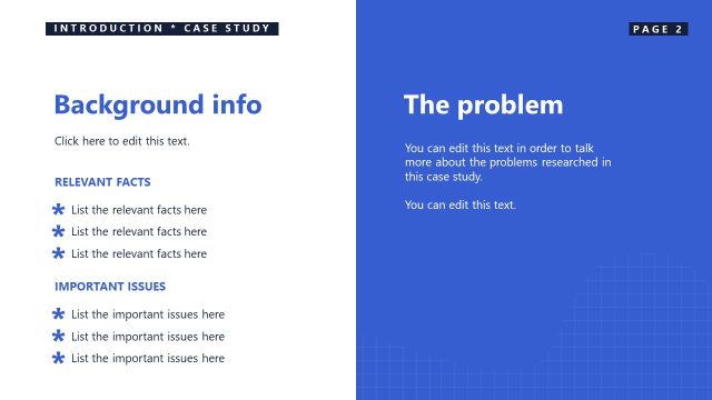 Editable Background information Slide Template