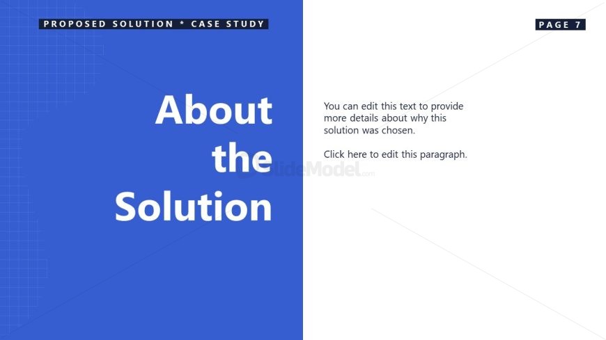 Free Case Study Template - About the Solution