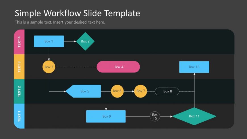 Editable Workflow Diagram for PPT 