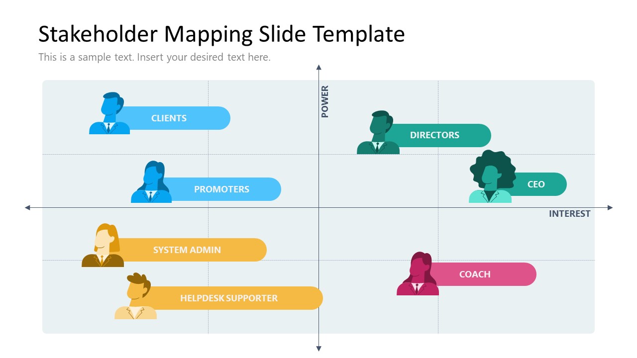 PPT Stakeholder Mapping Template Slide