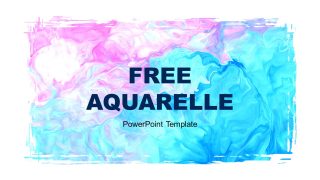 Editable Aquarelle Background Template Slide