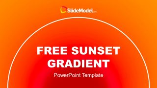Cover Slide for Sunset Gradient Background Template