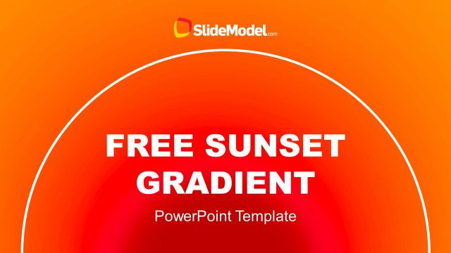 Sunset Gradient PPT Background Title Slide