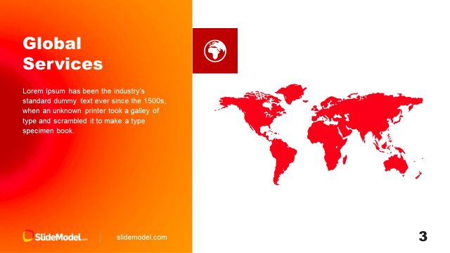 Global Services Slide Design – Free Sunset Template