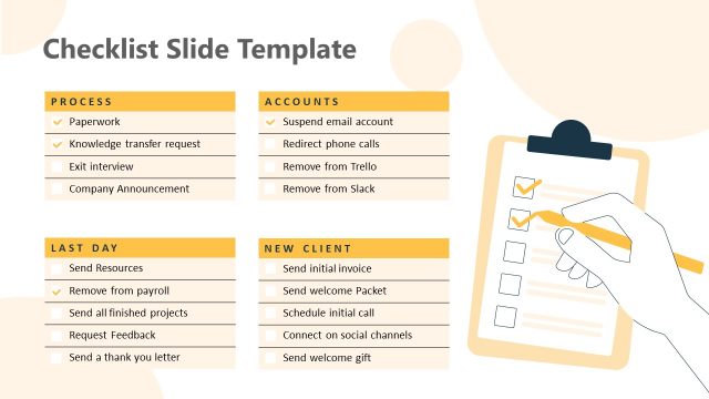 Free Chart Slide for Client Offboarding Template