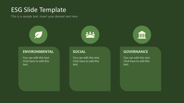 Three Column Slide – ESG PowerPoint Template