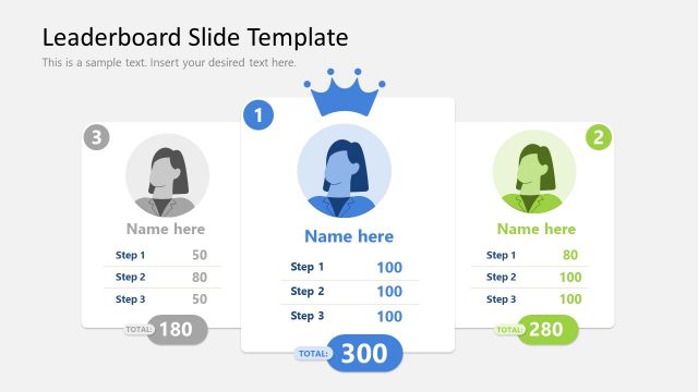 Free Leadership Slide Design with White Background