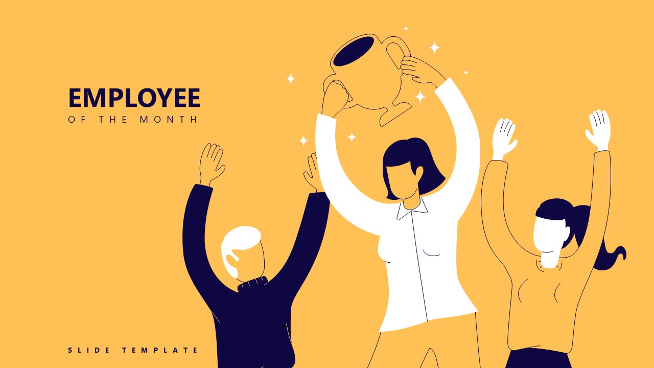 Free Employee Of The Month PowerPoint Template