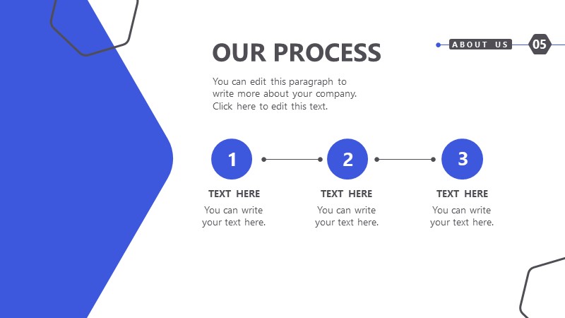Our Process Presentation Slide with Modern Features