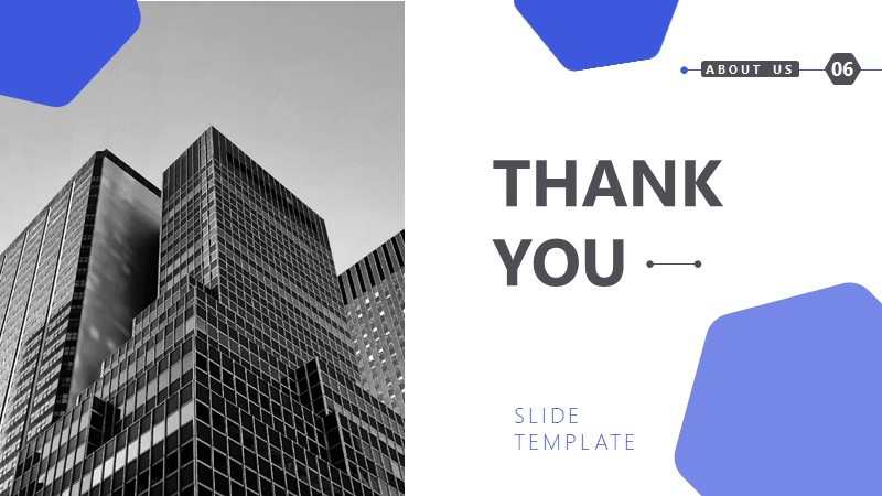 About Us Presentation Template - Thank You Slide