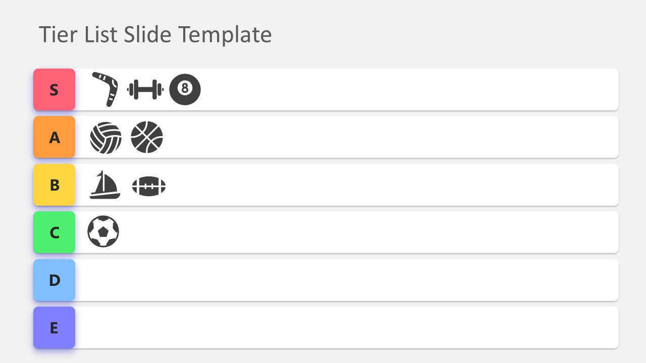 Tier list template