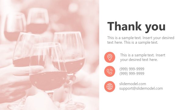 Editable Thank You Slide for Event Marketing Presentation