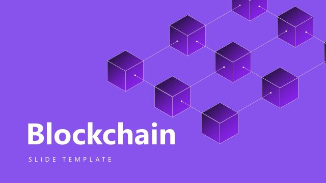 Free Blockchain Slide Template for PowerPoint