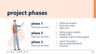 Three Phase Diagram for Project Kickoff Meeting Presentation