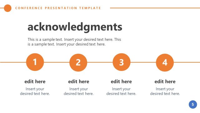 Acknowledgements Slide – Conference PowerPoint Template