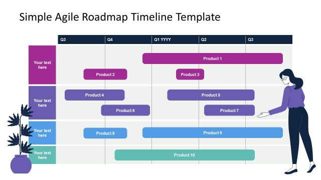 Free Agile Roadmap Presentation Slide Template