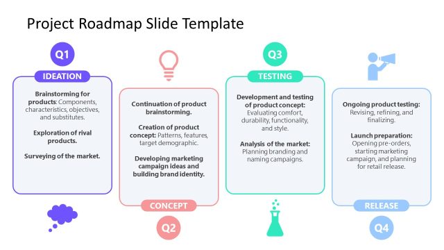 Project Roadmap Slide – White Background