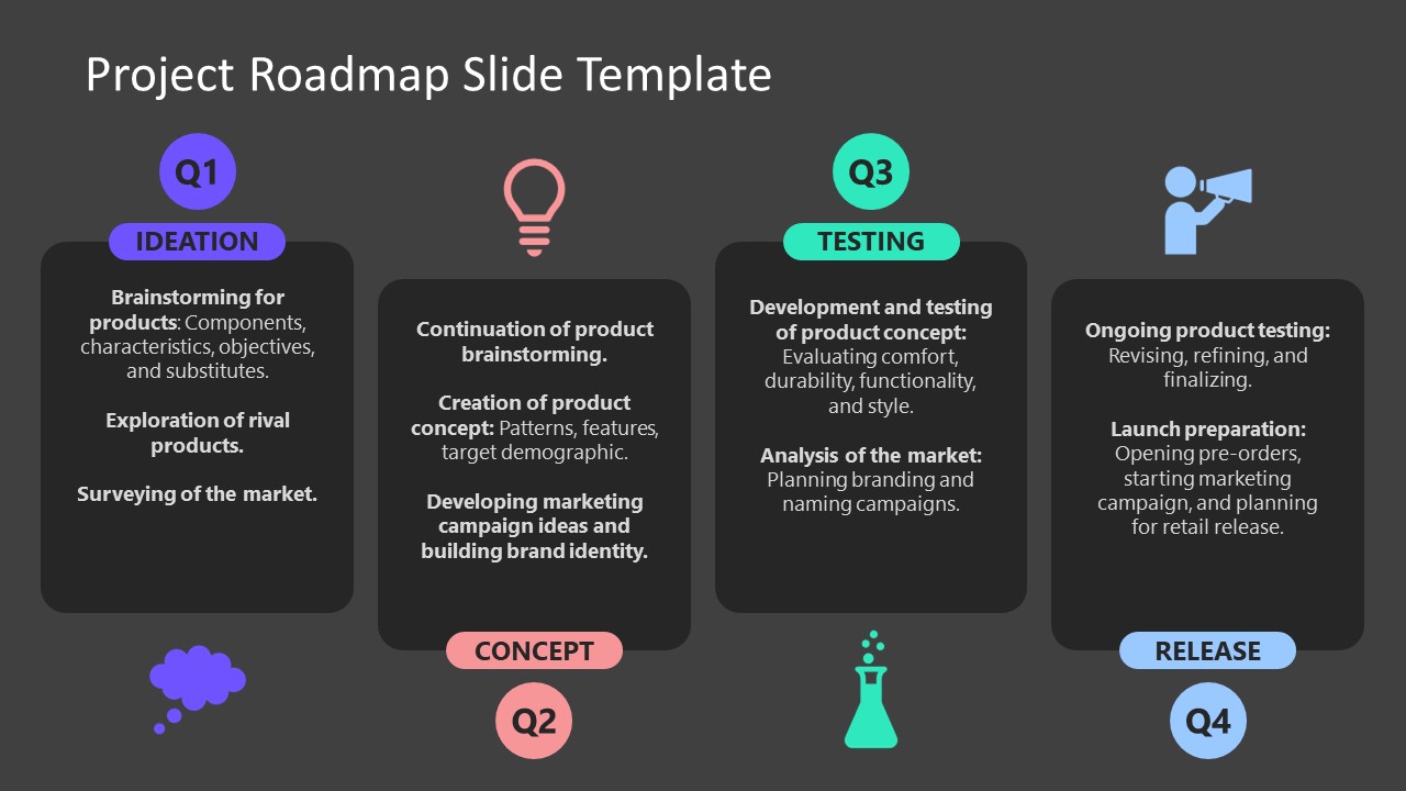 Free Project Roadmap Slide Template & Google Slides