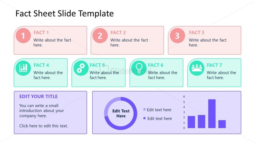 Editable Free Fact Sheet Slide for Presentation