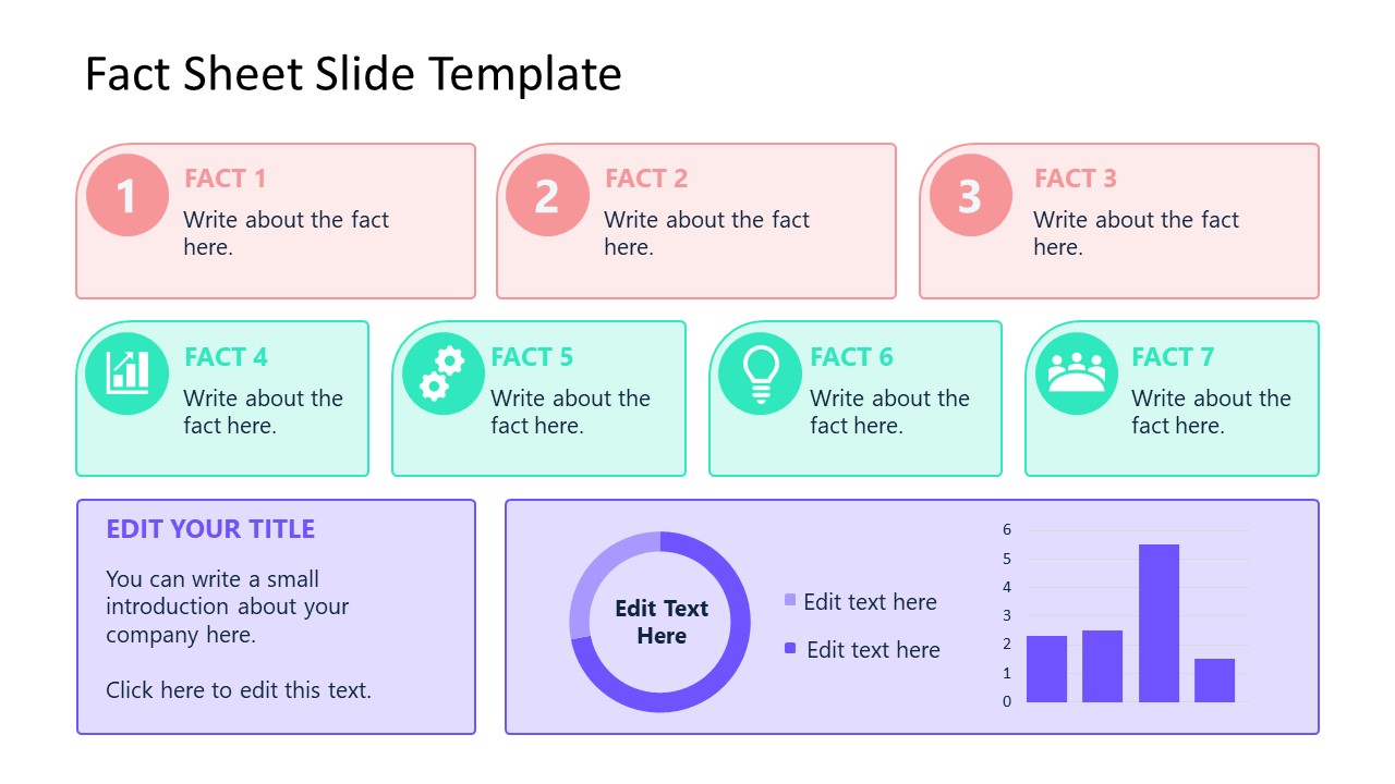 Free Fact Sheet Slide Template for PowerPoint