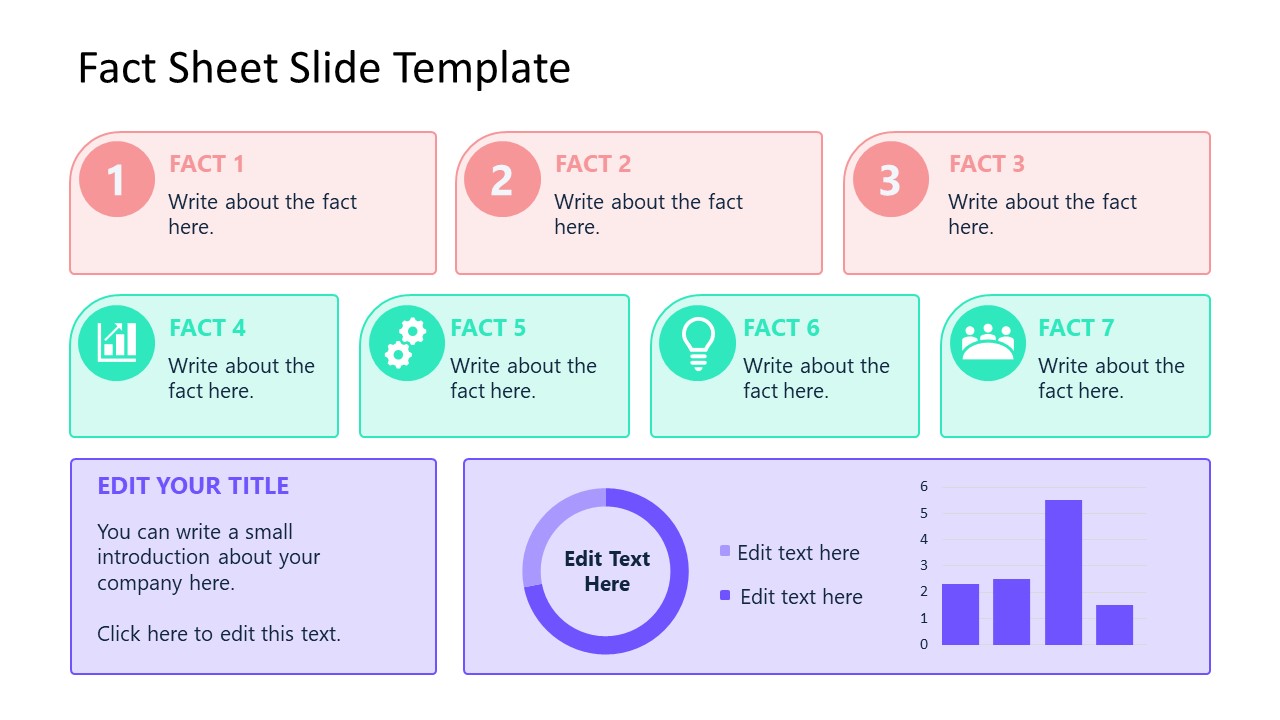 Free Fact Sheet Slide Template For PowerPoint Google Slides