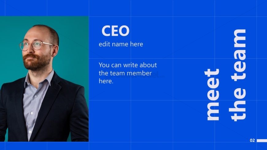 Free Slide Template for CEO Introduction