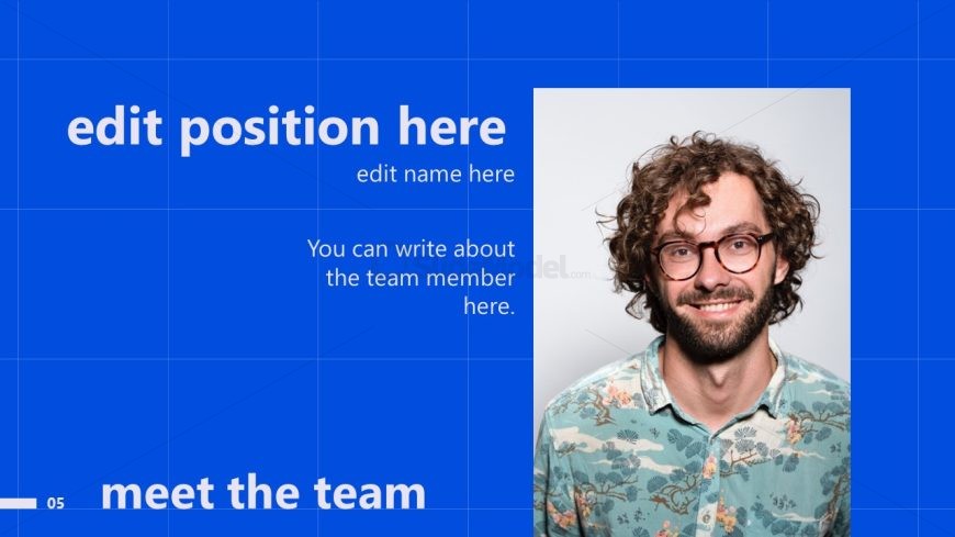 Free PowerPoint Slide Template for Team Presentation