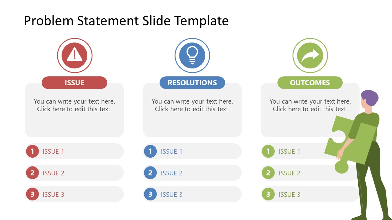 Editable Problem Statement Presentation Template