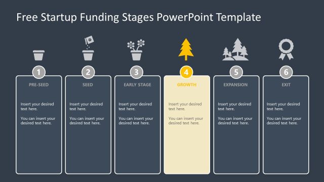 Growth Stage Slide for Free Funding Stages Template