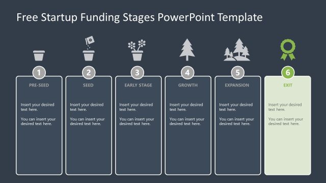 Exit Stage Highlight Slide – Free Funding Stages for PowerPoint