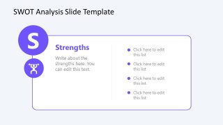 Free SWOT Template - Strength Slide