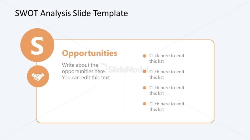 Free Opportunities PPT Slide Template with Text Boxes