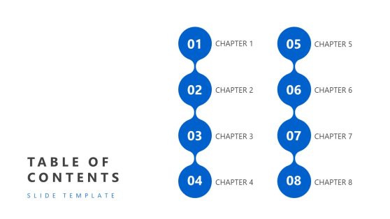 Free Table of Content Slide for PowerPoint Presentation